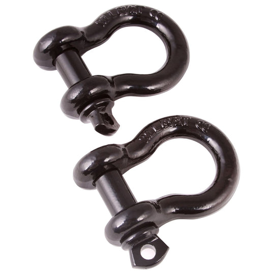 RUGGED RIDGE | 11235.04 | D-Shackle 3/4 Inch Black Pair