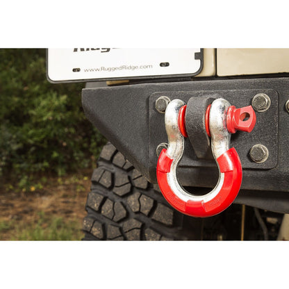 RUGGED RIDGE | 11235.41 | D-Ring Isolator Kit, Red Pair, 7/8-Inch