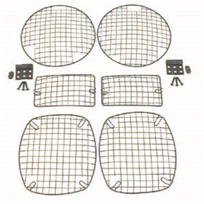 RUGGED RIDGE | 11236.01 | Stone Guard Set, 6-Piece, Black, 97-06 Tj