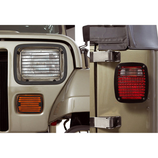 RUGGED RIDGE | 11236.2 | 87-95 Jeep Wrangler Yj Stone Guard 6Pc. Billet Set 7626