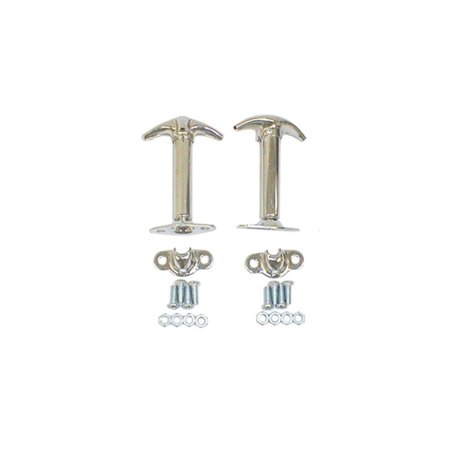 RUGGED RIDGE | 11302.01 | Hood Catch Set, Chrome, 55-95 Jeep Cj And Wrangler