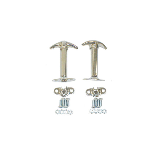 RUGGED RIDGE | 11302.01 | Hood Catch Set, Chrome, 55-95 Jeep Cj And Wrangler