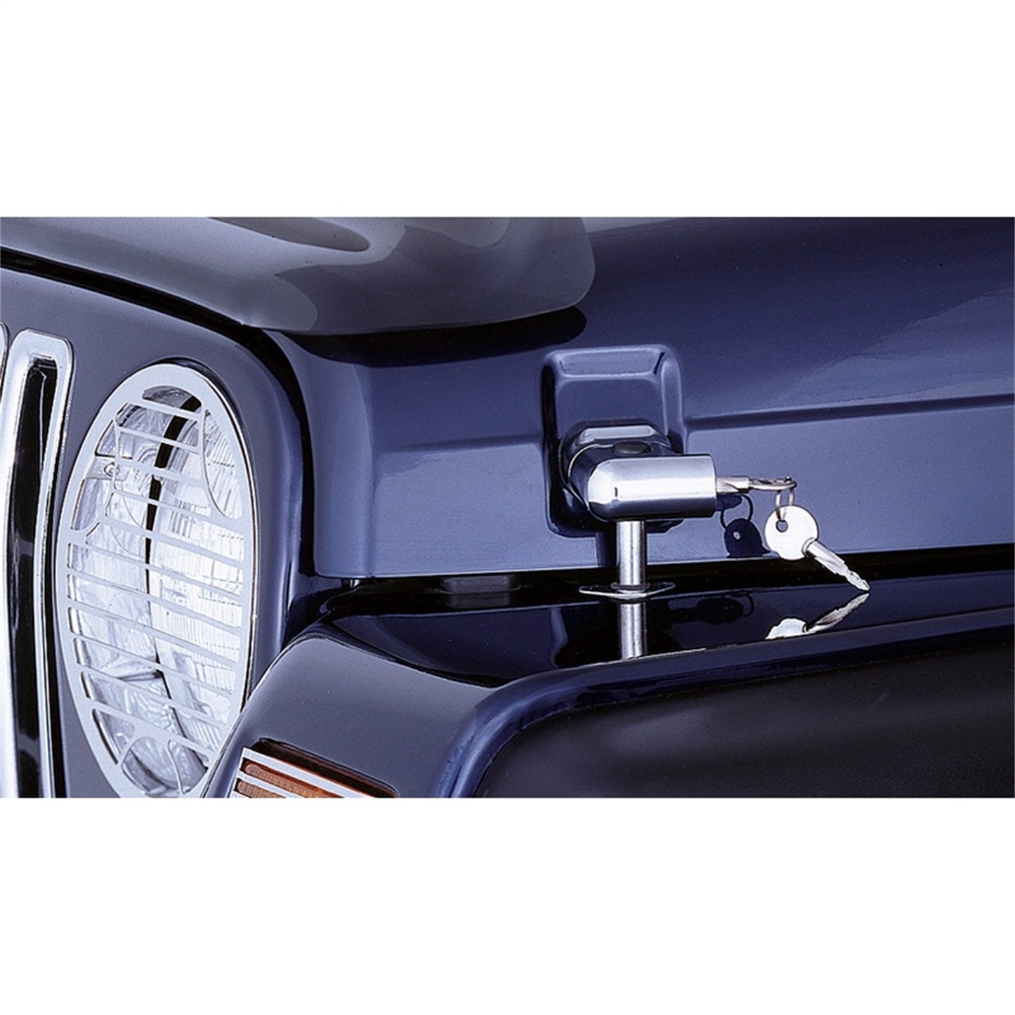 RUGGED RIDGE | 11302.03 | Locking Hood Catch Kit, 97-06 Wrangler/Unlimited, Chrome