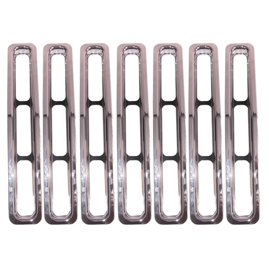 RUGGED RIDGE | 11306.01 | Grille Inserts, Chrome Trim, 87-95 Jeep Wrangler