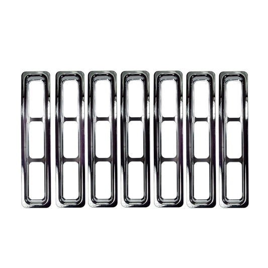 RUGGED RIDGE | 11306.02 | Grille Inserts, Chrome Trim, 97-06 Jeep Wrangler/Unlimited
