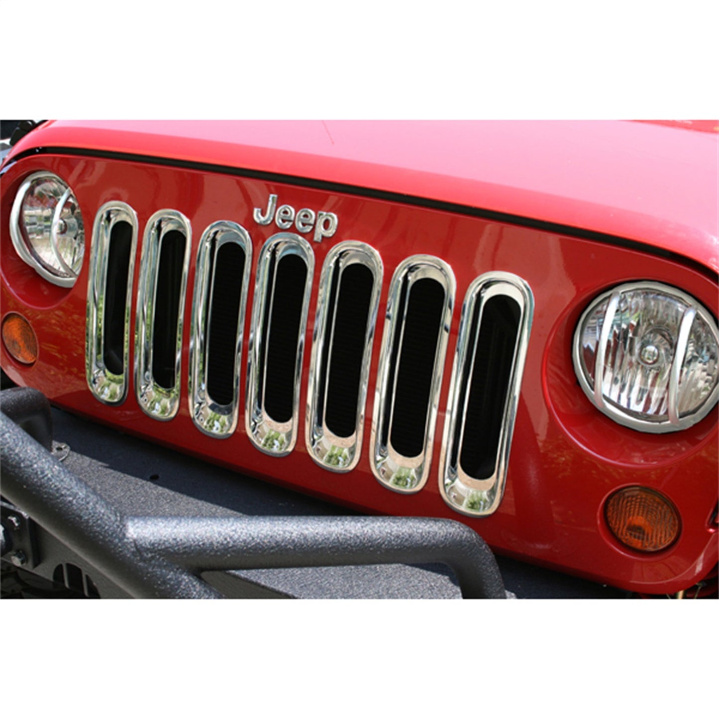 RUGGED RIDGE | 11306.2 | Grille Insert Set Chrome Jk Wrangler 07-16