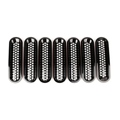 RUGGED RIDGE | 11306.31 | Grille Insert Kit, Perforated, Black; 07-18 Jeep Wrangler