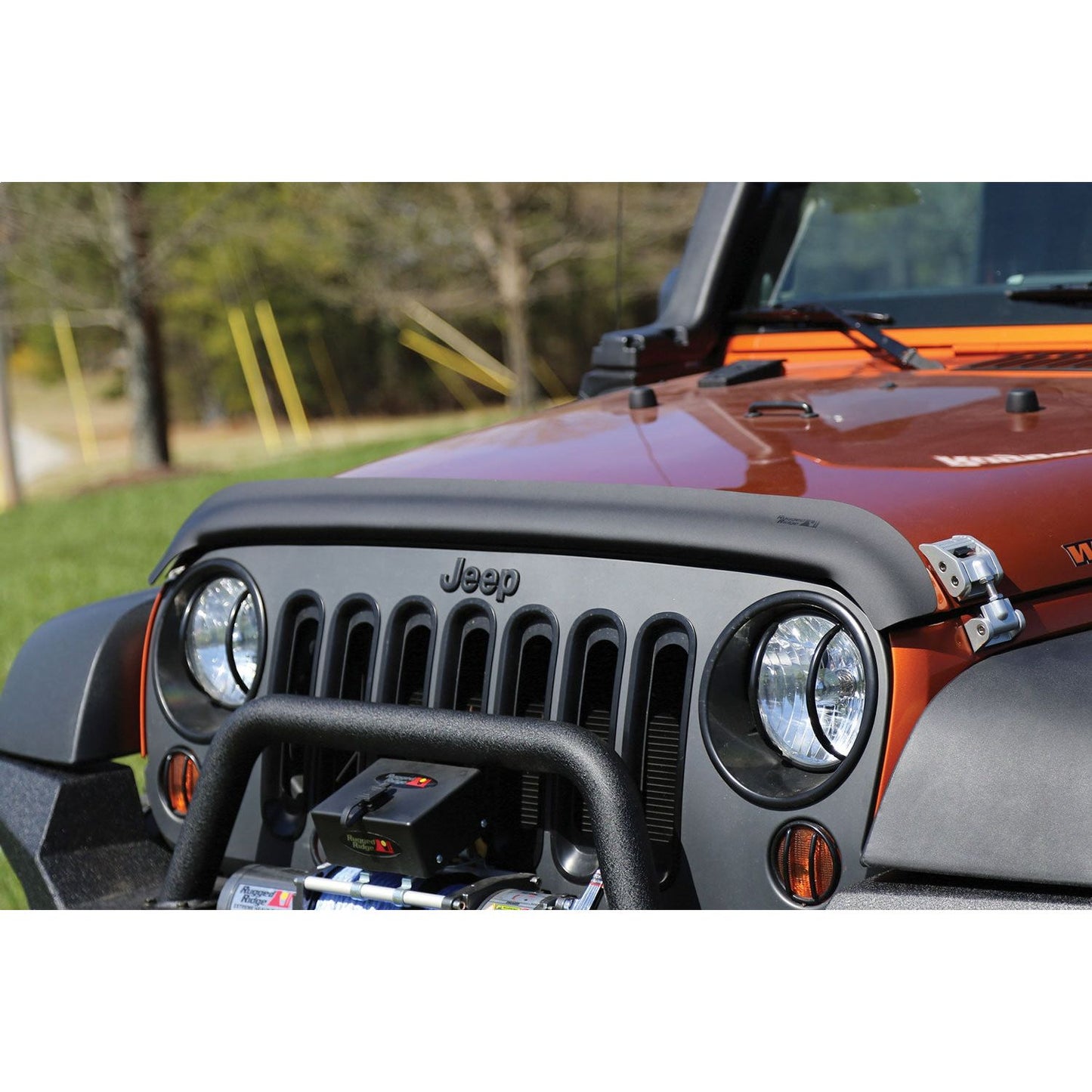RUGGED RIDGE | 11348.02 | Bug Deflector,Matte Black, 07-16 Jeep Wrangler