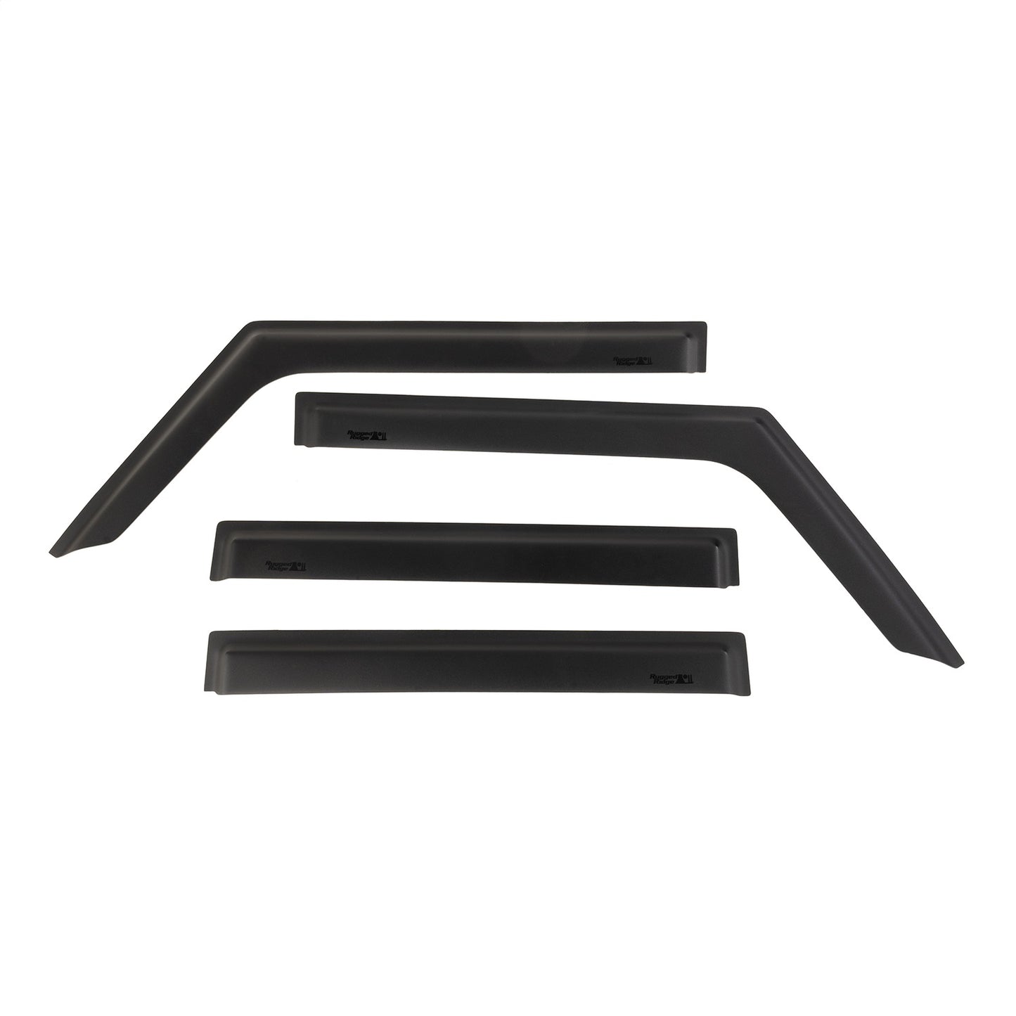 RUGGED RIDGE | 11349.17 | Window Visors, Matte Black; 18-19 Jeep Wrangler/Gladiator