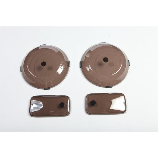 RUGGED RIDGE | 11353.02 | Headlight And Turn Signal Light Cover Set, 97-06 Tj
