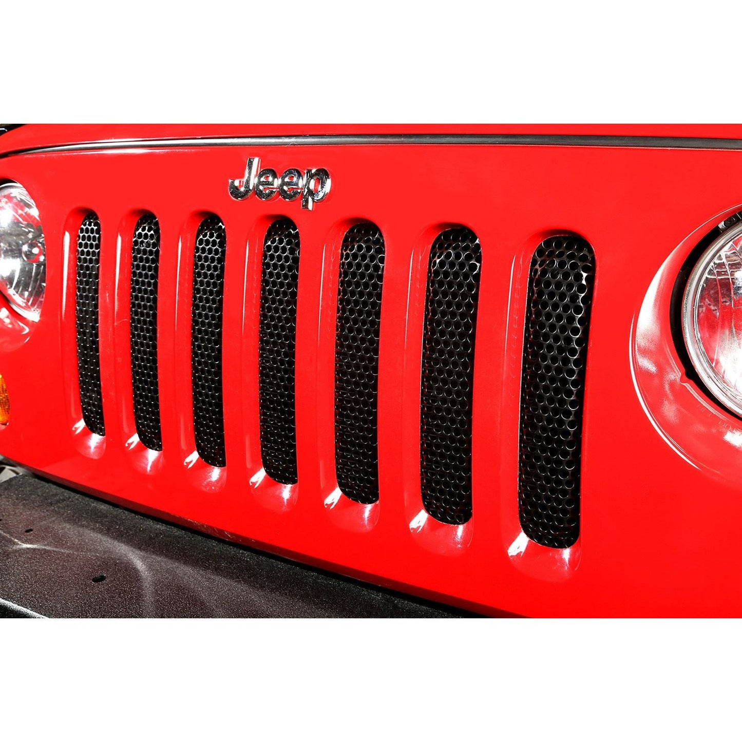 RUGGED RIDGE | 11401.32 | Grille Insert, Black, 07-15 Jeep Wrangler