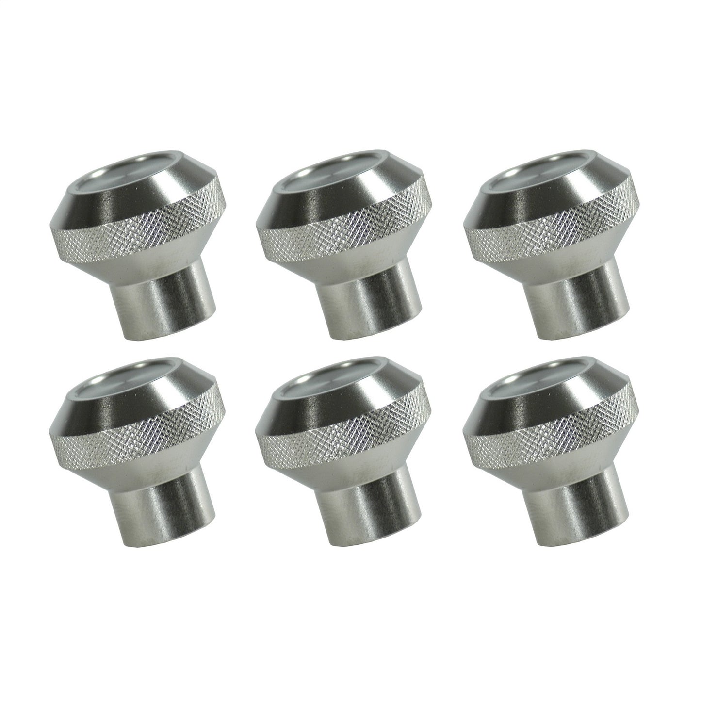 RUGGED RIDGE | 11420.01 | Billet Aluminum Dash Knob Set, Clearcoated, 76-86 Cj
