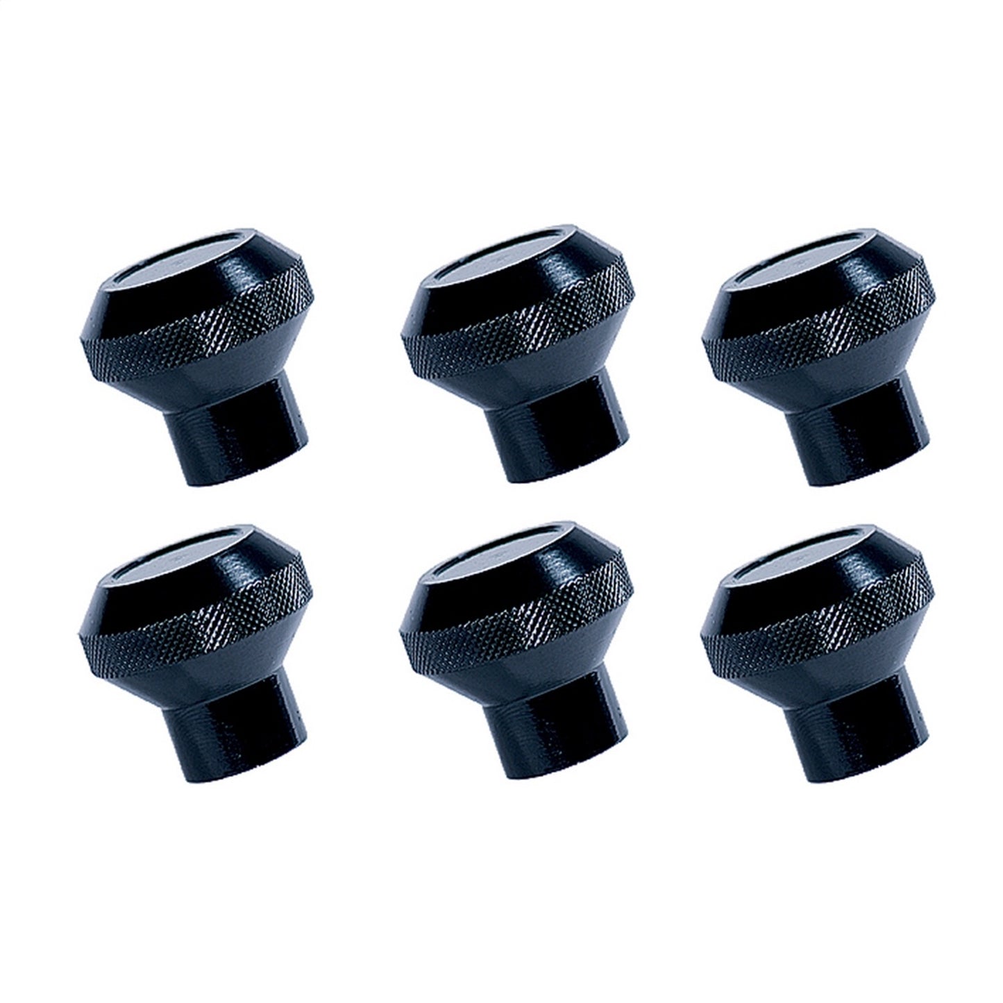 RUGGED RIDGE | 11420.02 | Billet Aluminum Dash Knob Set, Black, 76-86 Cj