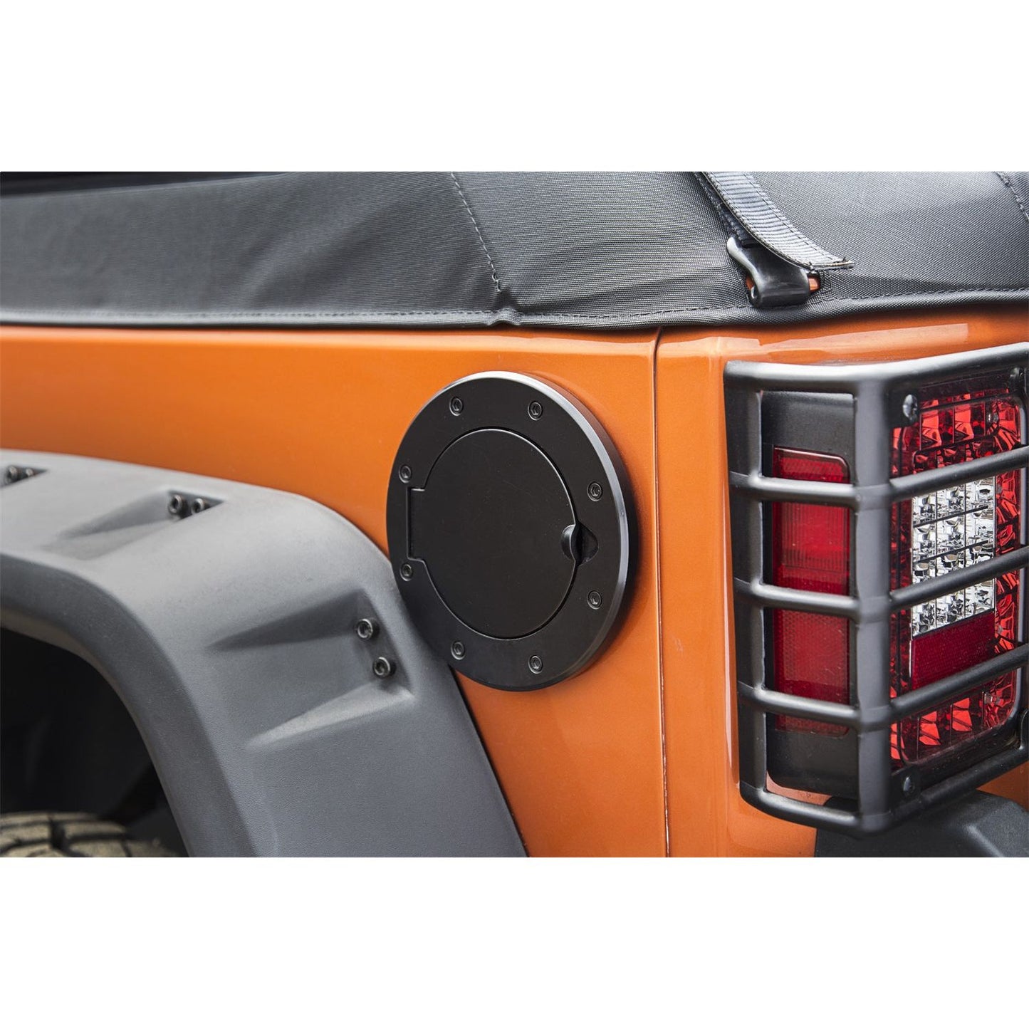 RUGGED RIDGE | 11425.05 | Fuel Cover Black Aluminum 07-17 Wrangler