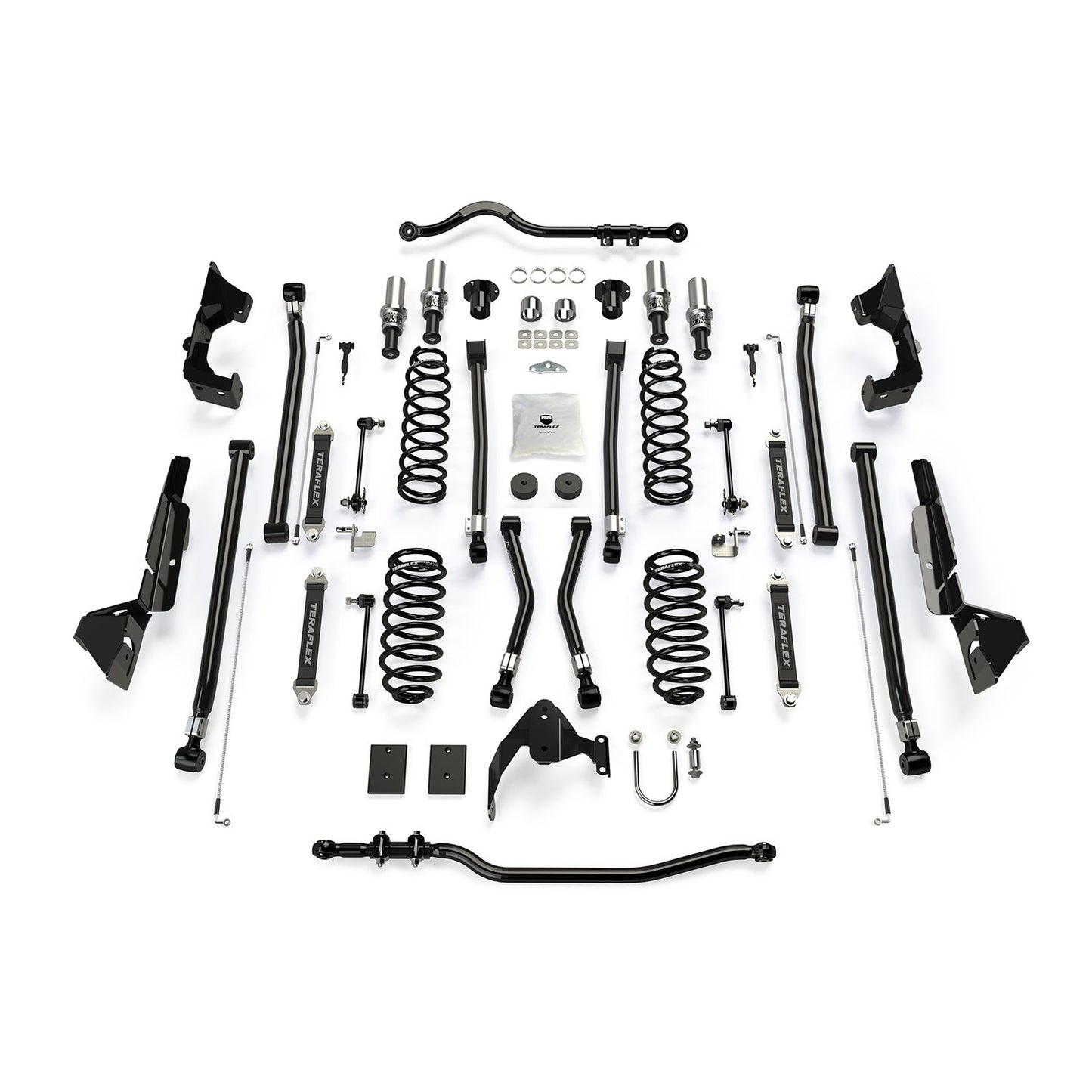 TeraFlex | 07-18 Wrangler JK 4 Door 4 Inch Alpine CT4 Prerunner Long Arm Suspension System No Shocks TeraFlex | 1145044