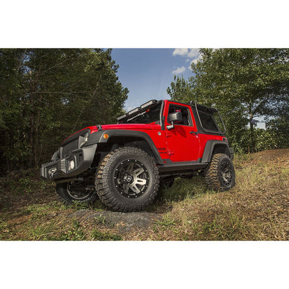 RUGGED RIDGE | 11504.17 | 07-16 Wrangler Xhd Rock Sliders, Steel Black