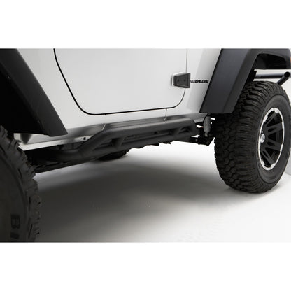 RUGGED RIDGE | 11504.23 | Rrc Rocker Guards, 07-16 Jeep Wrangler(Jk) 2Dr,Black