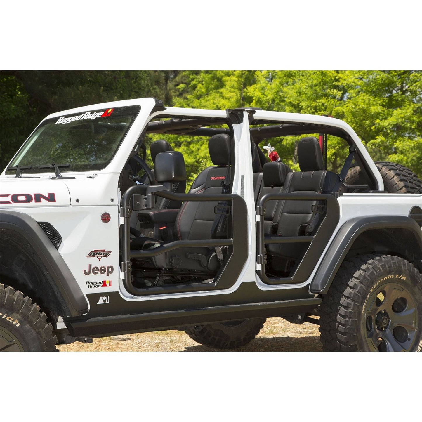 RUGGED RIDGE | 11509.15 | Front Tube Doors With Mirrors, 18-C Jeep Wrangler/Gladiator