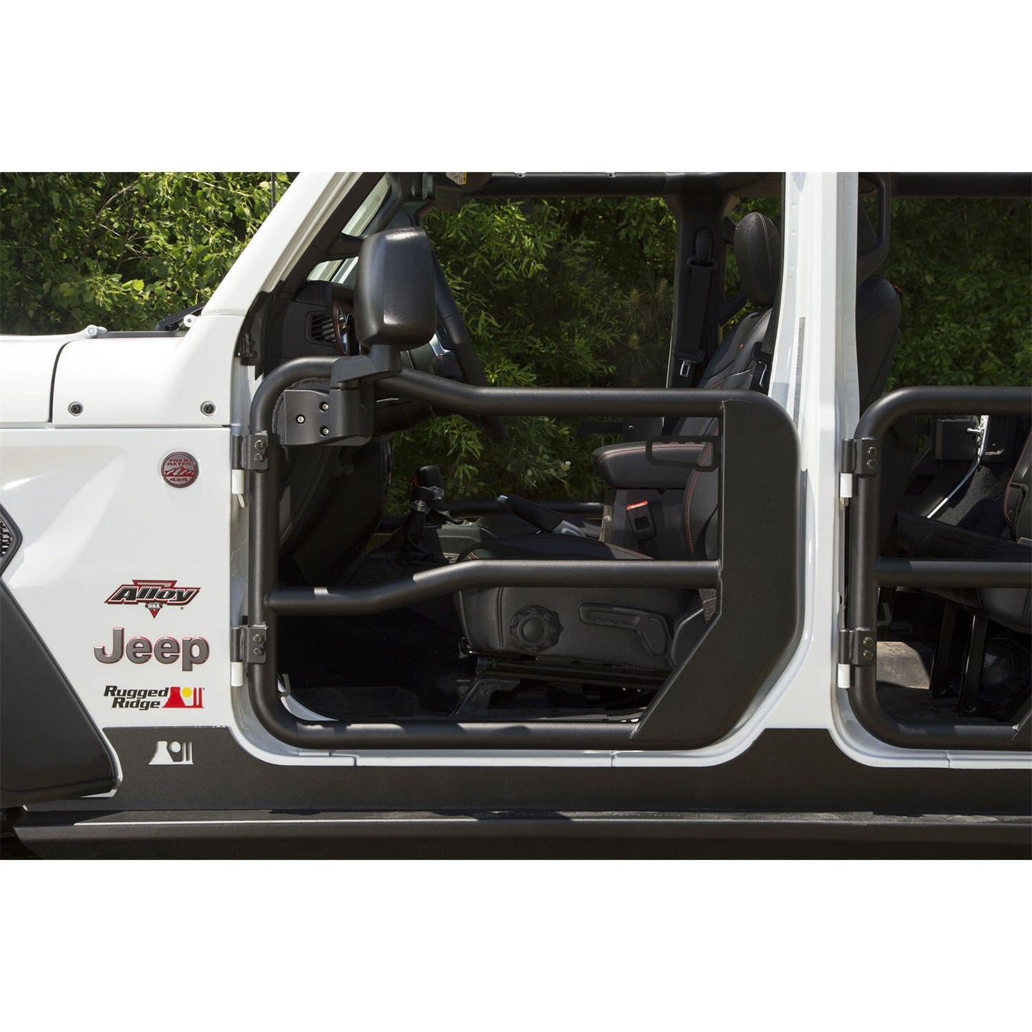 RUGGED RIDGE | 11509.15 | Front Tube Doors With Mirrors, 18-C Jeep Wrangler/Gladiator
