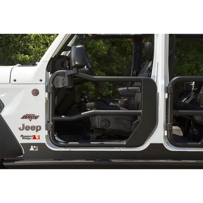 RUGGED RIDGE | 11509.15 | Front Tube Doors With Mirrors, 18-C Jeep Wrangler/Gladiator