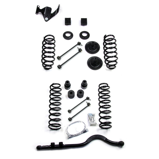 TeraFlex | 07-18 Wrangler JK 4 Door 3 Inch Coil Spring Lift Kit w/ Track Bar No Shocks TeraFlex | 1151220