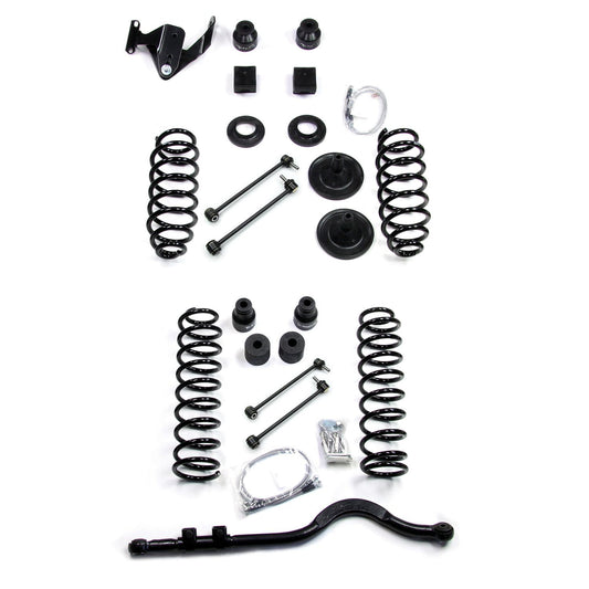 TeraFlex | 07-18 Wrangler JK 4 Door 4 Inch Coil Spring Base Lift Kit w/ Front Track Bar No Shocks TeraFlex | 1151400