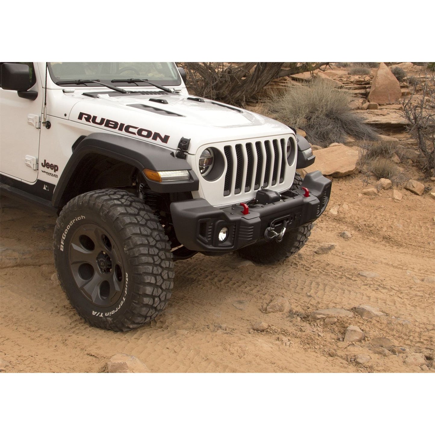 RUGGED RIDGE | 11543.16 | Winch Plate; 18-21 Jeep Wrangler Jl/Jt With Factory Steel Bumper Or Omi Spartacus Bumper