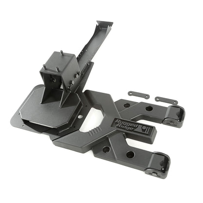 RUGGED RIDGE | 11546.5 | 07-17 Wrangler Hd Spartacus Tire Carrier Kit Black