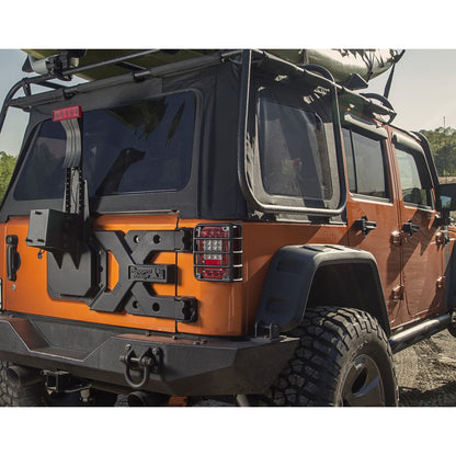 RUGGED RIDGE | 11546.5 | 07-17 Wrangler Hd Spartacus Tire Carrier Kit Black
