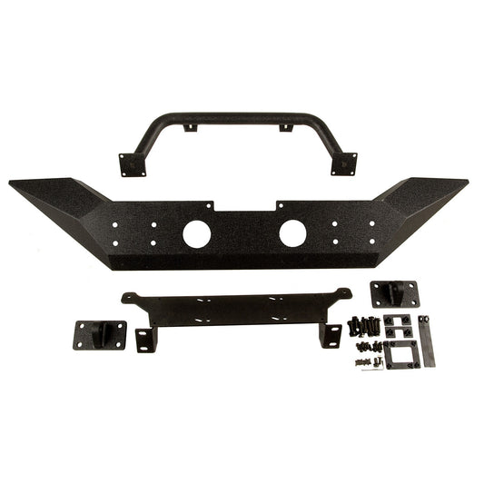 RUGGED RIDGE | 11548.01 | Spartan Front Bumper, High Clearance Ends, With Overrider, 07-18 Jk