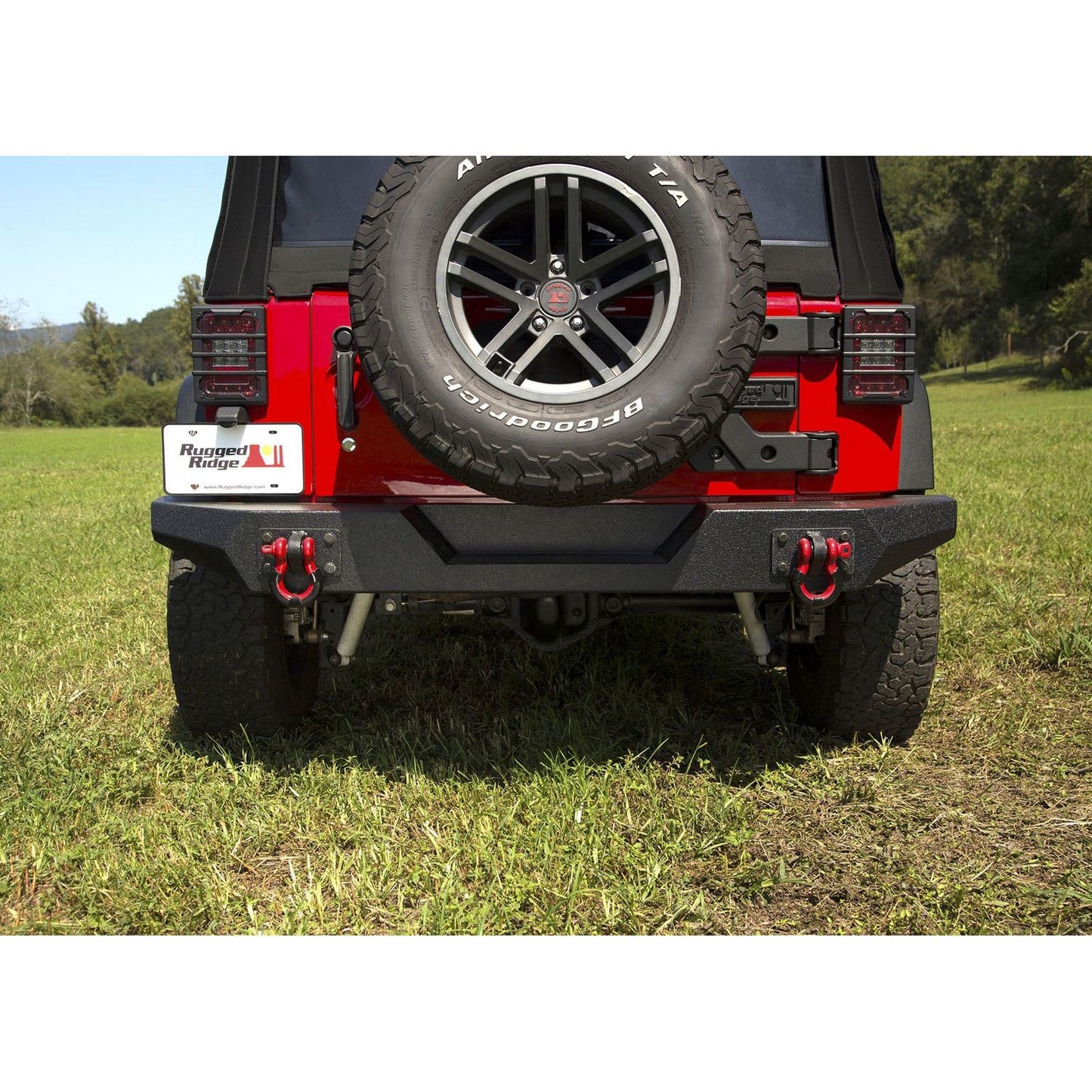 RUGGED RIDGE | 11548.2 | Spartan Rear Bumper, Full Width; 07-18 Jeep Wrangler Jk