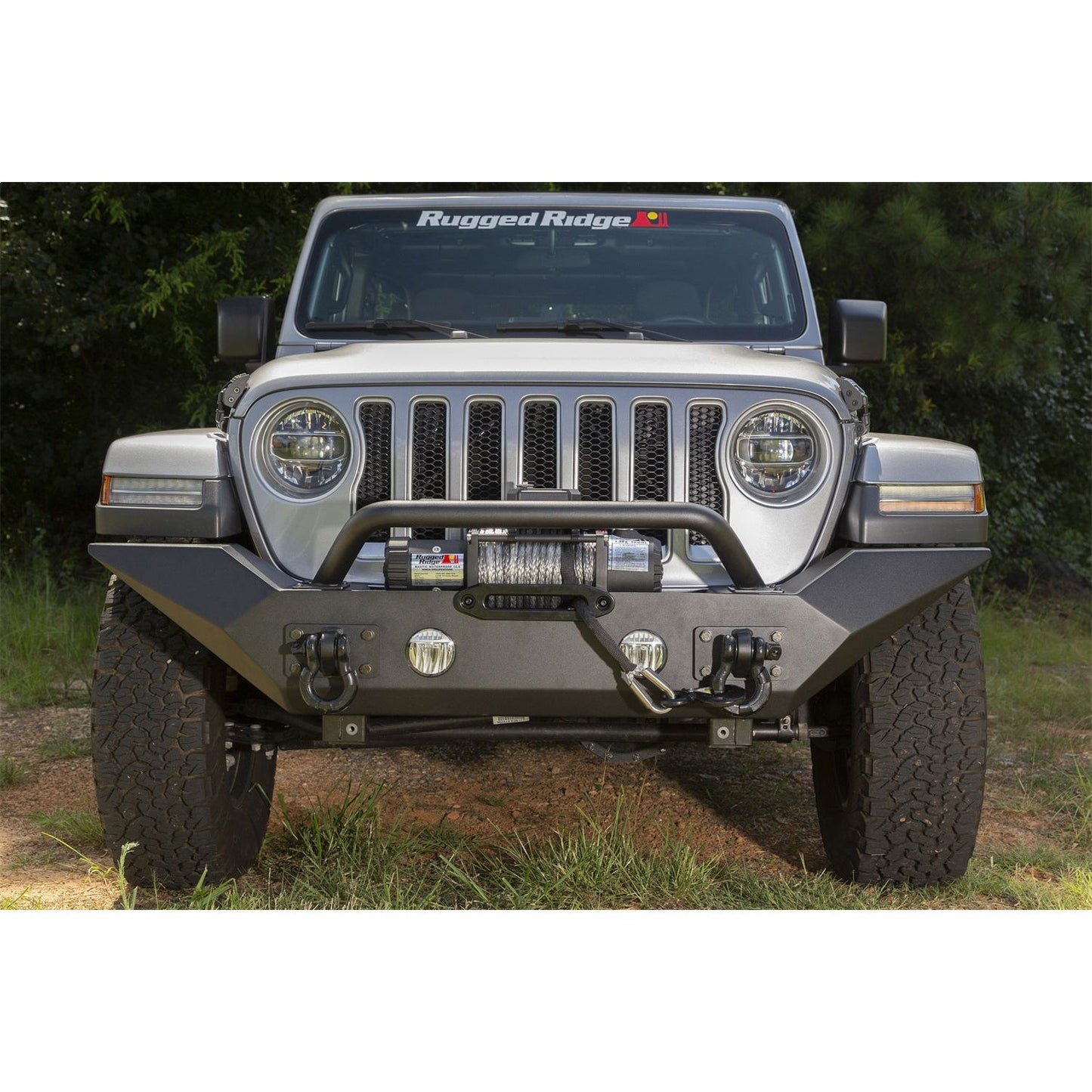 RUGGED RIDGE | 11548.41 | Spartan Bumper, High Clearance Ends, Overrider; 18-C Wrangler/Gladiator