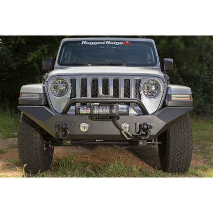 RUGGED RIDGE | 11548.41 | Spartan Bumper, High Clearance Ends, Overrider; 18-C Wrangler/Gladiator