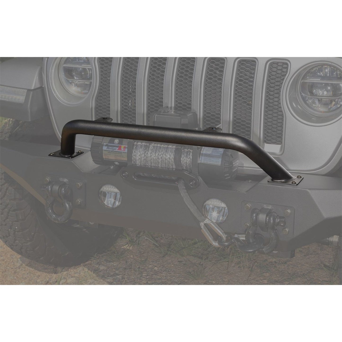RUGGED RIDGE | 11548.44 | Spartan Bumper Overrider, Front; 18-19 Jeep Wrangler/Gladiator