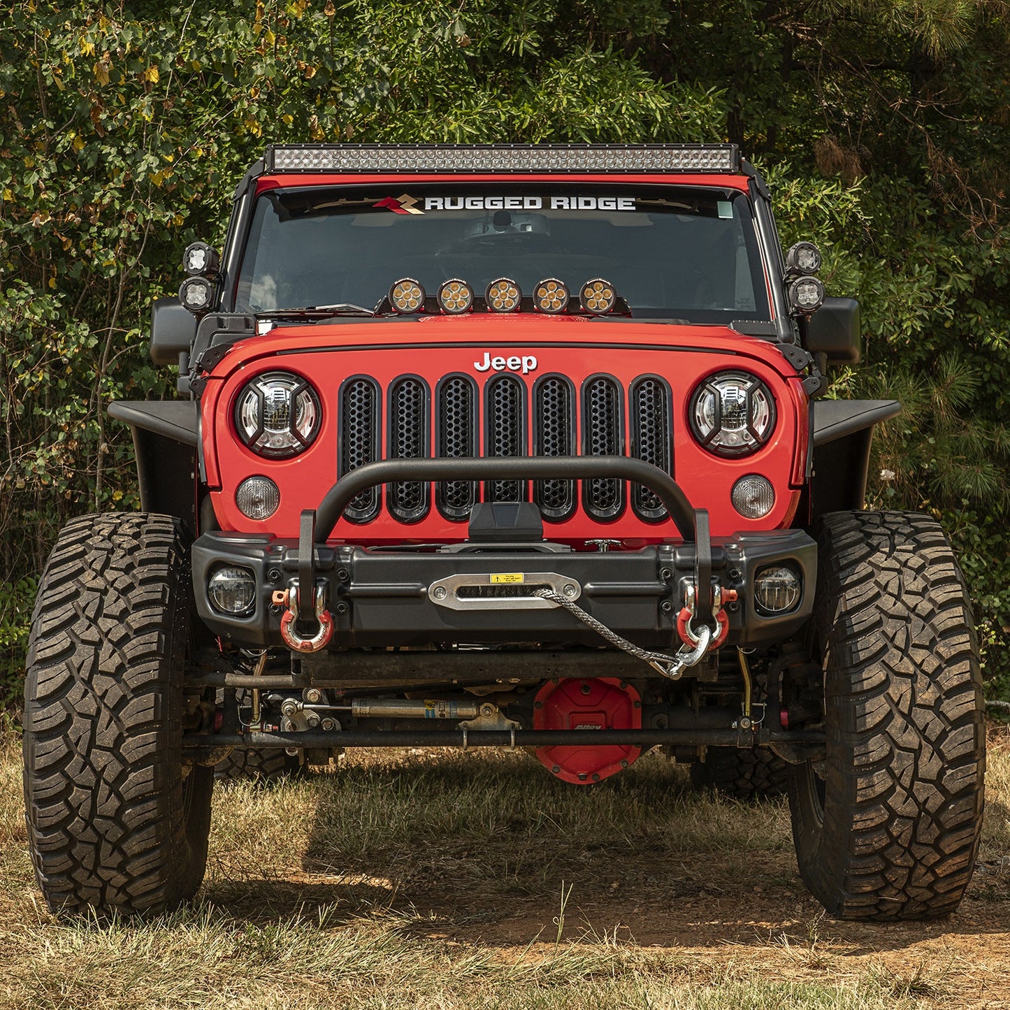 RUGGED RIDGE | 11549.13 | Arcus Front Bumper Set, W/ Overrider, Jk