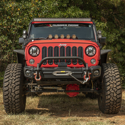 RUGGED RIDGE | 11549.13 | Arcus Front Bumper Set, W/ Overrider, Jk