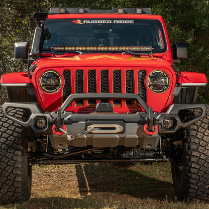 RUGGED RIDGE | 11549.41 | Venator Front Bumper, W/Overrider & Winch Tray; Jl