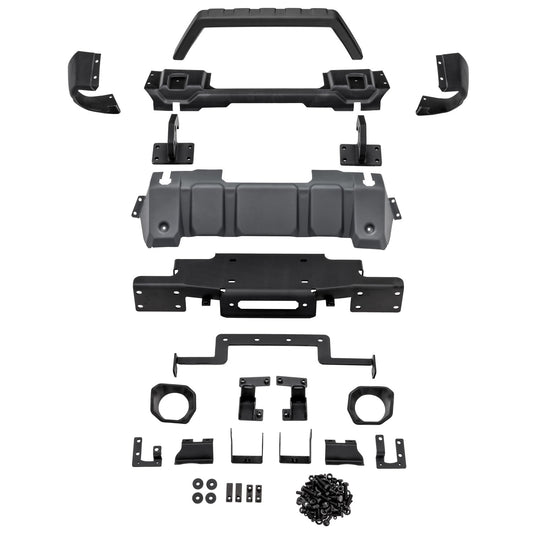 RUGGED RIDGE | 11549.45 | Venator Stubby Frt Bumper, W/Overrider; 18-Curr Jeep Wrangler Jl & Jt