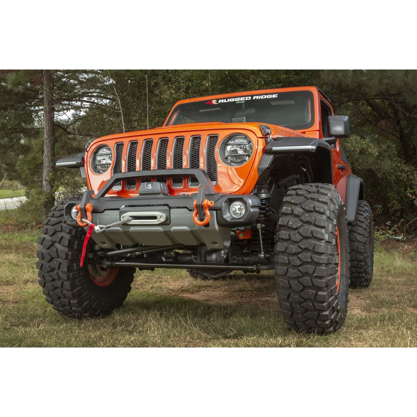 RUGGED RIDGE | 11549.45 | Venator Stubby Frt Bumper, W/Overrider; 18-Curr Jeep Wrangler Jl & Jt