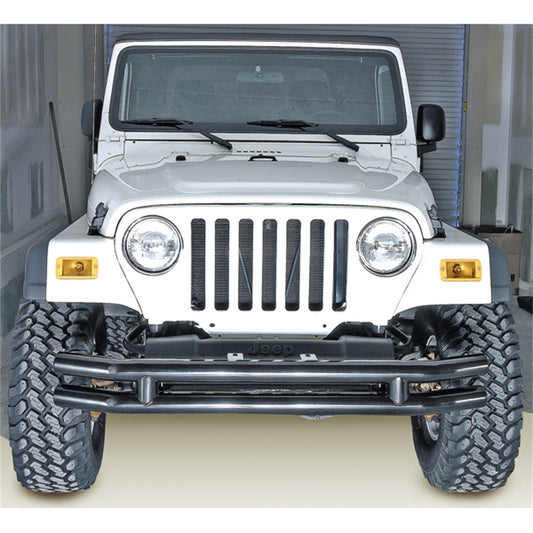 RUGGED RIDGE | 11560.02 | Front Tube Bumper Without Riser, Black, 76-06 Jeep Cj, Wrangler/Unlimited