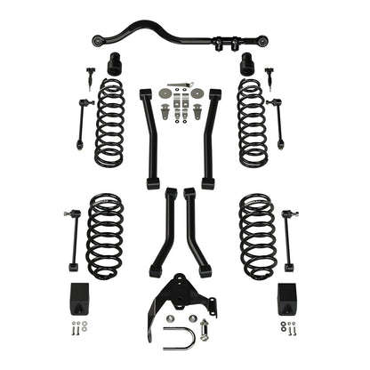 TeraFlex | 07-18 Wrangler JK 2 Door 3 Inch Suspension System w/ 4 Sport Control Arms No Shocks TeraFlex | 1156223