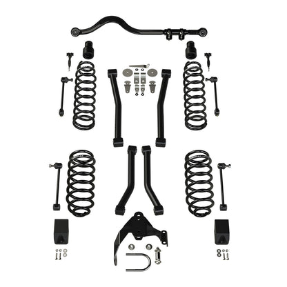TeraFlex | 07-18 Wrangler JK 4 Door 3 Inch Suspension System w/ 4 Sport Control Arms No Shocks TeraFlex | 1156224