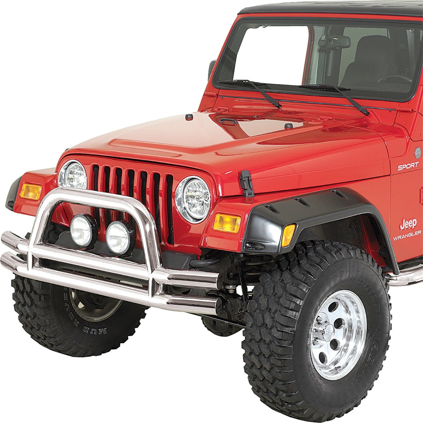 RUGGED RIDGE | 11563.01 | Front Tube Bumper, Stainless, 76-06 Cj, Jeep Wrangler/Unlimited