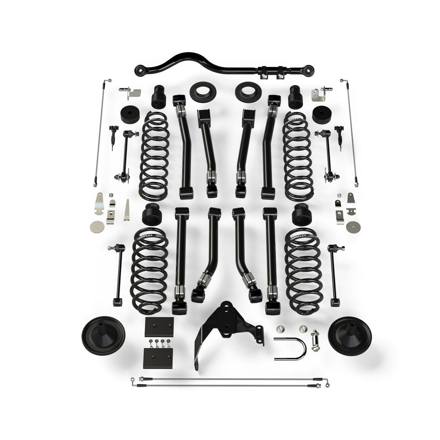 TeraFlex | 07-18 Wrangler JK 2 Door 4 Inch Suspension System w/ 8 Alpine Short Control Arms No Shocks TeraFlex | 1156403
