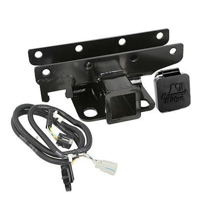 RUGGED RIDGE | 11580.6 | 07-16 Wrangler Receiver Hitch Kit With Wire Harness,Rr Logo
