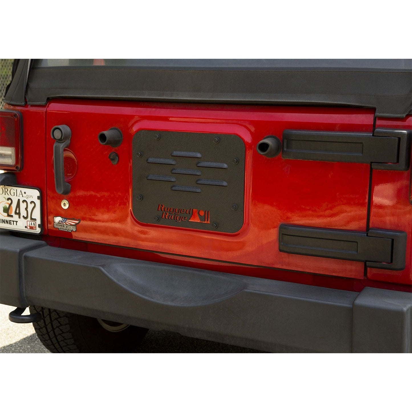 RUGGED RIDGE | 11586.1 | Tire Carrier Delete Plate, 07-18 Jeep Wrangler Jk