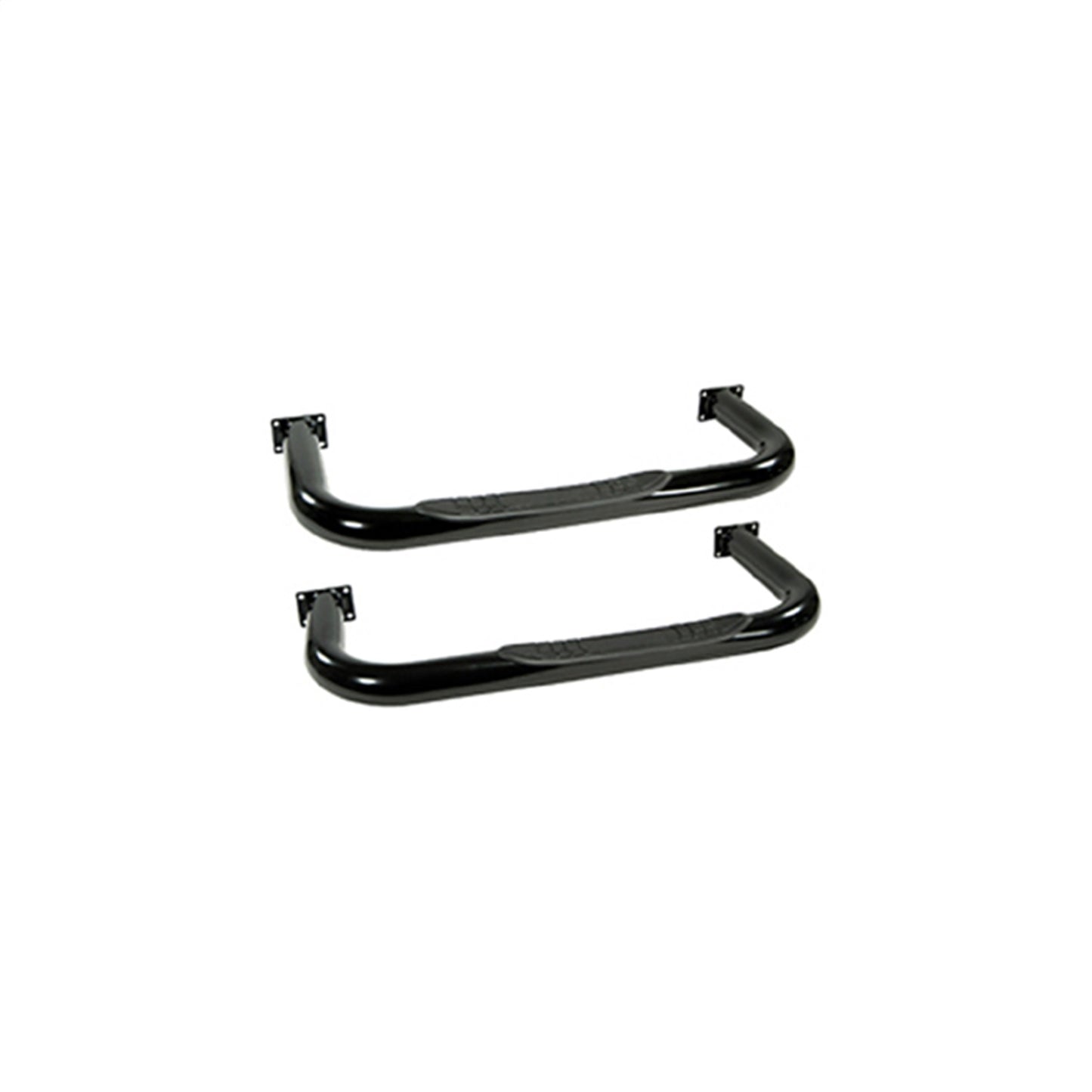 RUGGED RIDGE | 11590.01 | Tube Steps, Outland, 3-Inch Round Black Painted 76-83 Jeep Cj5 Pair (Drilling Re