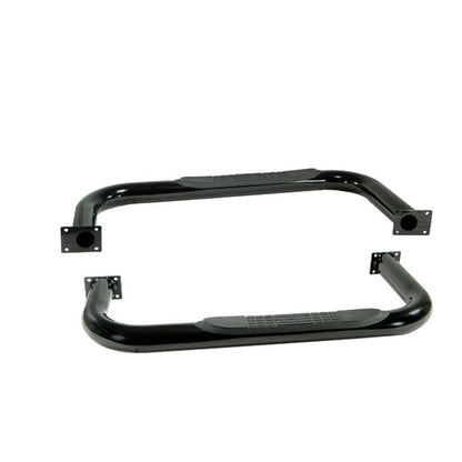 RUGGED RIDGE | 11590.03 | Tube Steps, Outland, 3-Inch Round Black Painted For Jeep 87-95 Wrangler