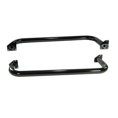 RUGGED RIDGE | 11590.04 | Tube Steps, Outland, 3-Inch Round Black Painted For Jeep 97-06 Wrangler Pair