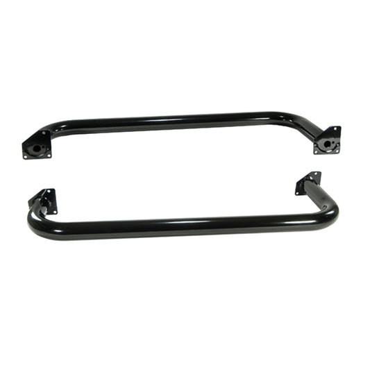 RUGGED RIDGE | 11590.04 | Tube Steps, Outland, 3-Inch Round Black Painted For Jeep 97-06 Wrangler Pair